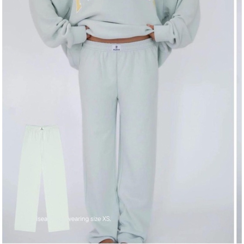 Parke Back to School Boxer Sweatpants Gray/Pale Green Size XL